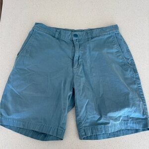Patagonia Men's Light Blue Flat Front Shorts